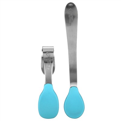 Green Sprouts, Learning  Spoon Set, 9+ Months, Aqua, 1 Set