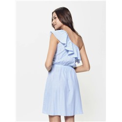 Платья CONTE LPL 930 Эффектное платье на одно плечо с воланом