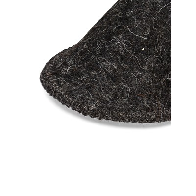 Тапочки для бани, полиэфир, шерсть, серые, «Добропаровъ»