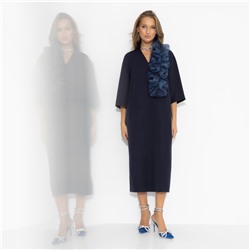 Платье со съемным декором, Сияние глянца (синее)