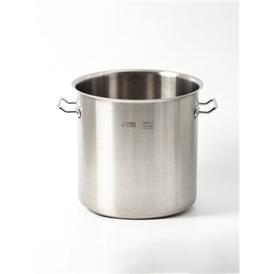 УЦЕНКА Кастрюля из нержавеющей стали, 25 л, HoReCa, толщина 0.8 мм, 201 сталь, без крышки