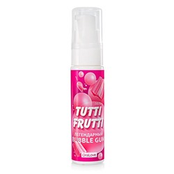 Интимный гель на водной основе Tutti-Frutti Bubble Gum - 30 гр.