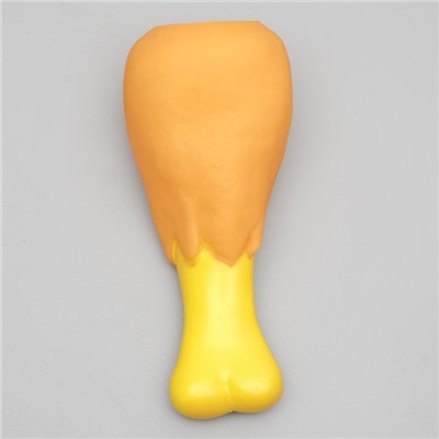 Игрушка для собак «Куриная голень гриль», 12.5 см, пищащая, винил, цвет МИКС