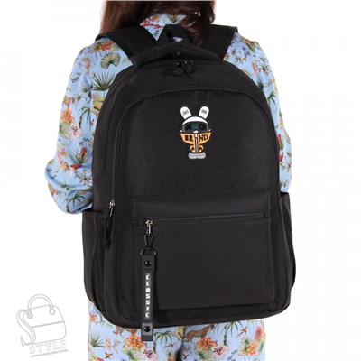 Рюкзак женский текстильный 1866PW black Sikale/30