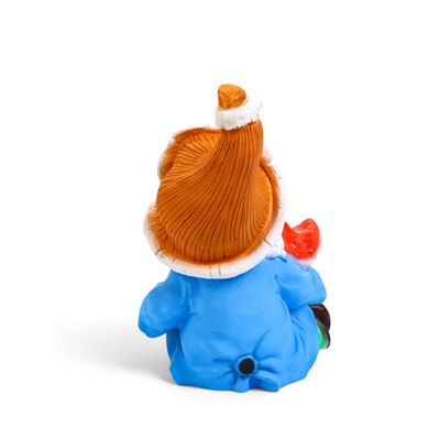 Садовая фигура из полистоуна «Гном сидячий», 26×30×37 см