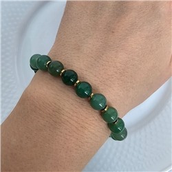 Браслет на руку из натуральных камней Нефрита, 1043, арт.218.206