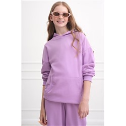 Костюм для девочки оверсайз из футера трехнитки Happyfox