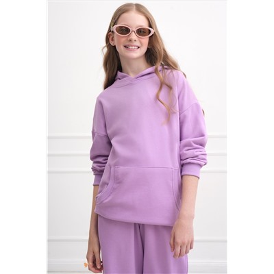 Костюм для девочки оверсайз из футера трехнитки Happyfox