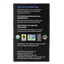 Choice Organic Teas, Black Tea, Organic Decaffeinated Earl Grey, Decaf, 16 Tea Bags, 1.12 oz (32 g)