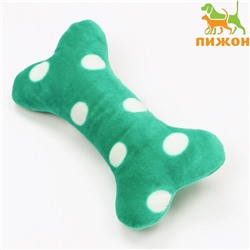 Игрушка мягкая для собак «Косточка», 17×8 см, микс цветов