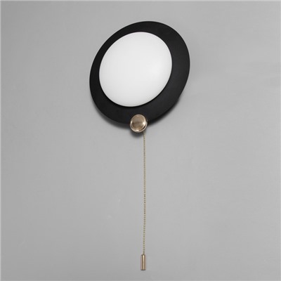 Бра «Планета» LED 3000К-6000К черный 23.5×23.5×12 см