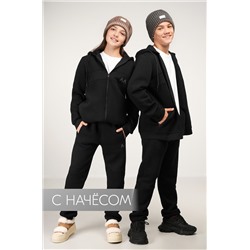 Теплый детский костюм из футера трехнитки с начесом Happyfox