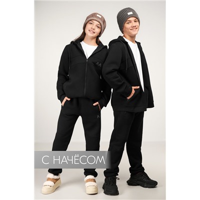 Теплый детский костюм из футера трехнитки с начесом Happyfox