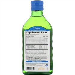 Carlson Labs, Масло печени дикой норвежской трески, для детей, со вкусом жвачки, 250 мл (8,4 жидк. унции)