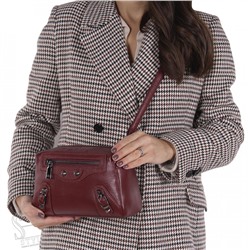 Сумка женская кожаная 553NN wine red Natale Navetta
