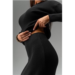 Женский вязаный костюм с юбкой Happyfox