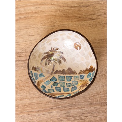 УЦЕНКА Чаша «Пальма» 14×14×6 см, кокос