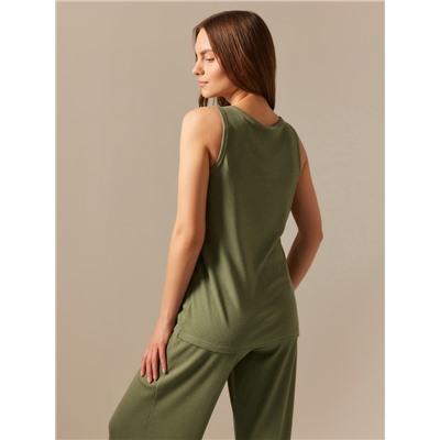 Майка домашняя женская SL HOME Soft Home, размер M, оливковая