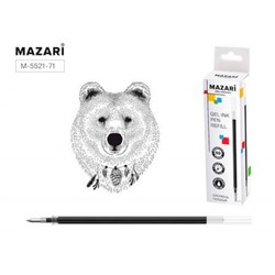 Стержень гелевый 130 мм M-5521-71 0.5 мм, черный Mazari