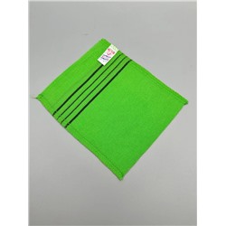 Bath Towel Мочалка-варежка для душа с пилинг-эффектом, однослойная, зелёный 28193