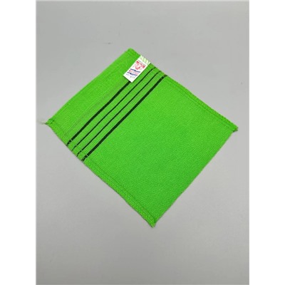 Bath Towel Мочалка-варежка для душа с пилинг-эффектом, однослойная, зелёный 28193