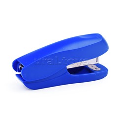 Степлер 24/6&26/6 (мощность 15 листов, глубина скрепления 50 мм) пластиковый, 2 вида скрепления, в картонной коробке, синий