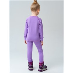 Термокомплект трикот. для девочек: фуфайка (футболка) с длин. рук, брюки