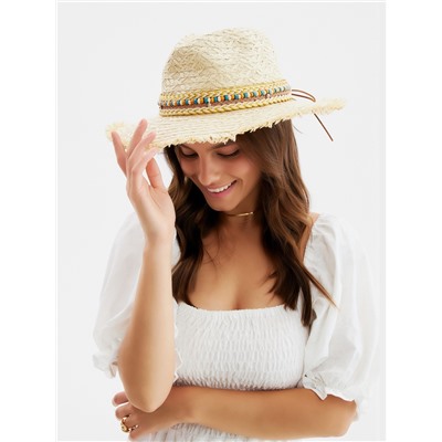 Шляпа женская летняя MINAKU, бежевая, размер 56-58