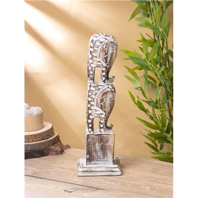 Сувенир «Статуя Слонов», 12×12×38 см, дерево