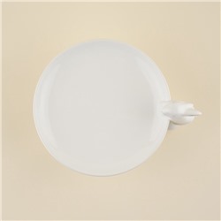 Блюдо сервировочное керамическое SL Home «Лесные кролики», 30.5×25×15.5 см, цвет белый