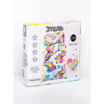 Постельное бельё 1.5-спальное «Этель. Радужные пони», бязь