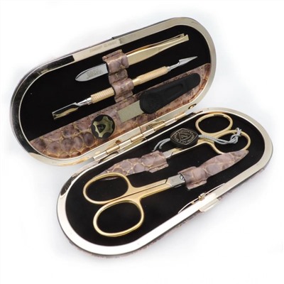 Zinger Маникюрный набор + подарок / MSFE-702-3 G, 5 предметов, в ассортименте 4318