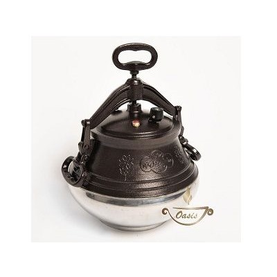 Казан-скороварка 8л АФГАНСКИЙ с ручками двухцветный, алюм, Размеры: 240 x 370 x 240, Вес: 3.55 кг.