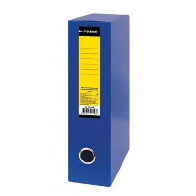 Папка-короб пластиковый на липучке 75мм синий 0,8 мм 6375В inФОРМАТ