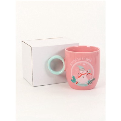 Кружка керамическая, новогодняя «Мечтай этой зимой», 420 мл