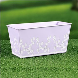 Кашпо - бонсай «Ландыши», 20×10×10 см, 1 л, лавандовое