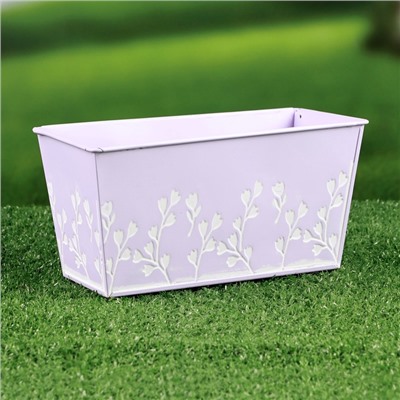 Кашпо - бонсай «Ландыши», 20×10×10 см, 1 л, лавандовое