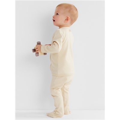 Ползунки детские MINAKU Nature, рост 56-62 см, бежевые