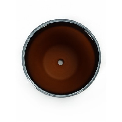 Горшок для цветов «Фиалка», 1 л, d=15 см, h=13 см, керамический, с поддоном