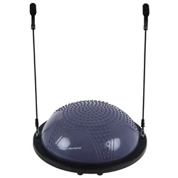 Полусфера BOSU гимнастическая ONLYTOP, массажная, с насосом, 58×25 см, серая