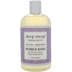 Deep Steep, Пена для ванны;, Лаванда - ромашка, 17 ж. унц.(503 мл)