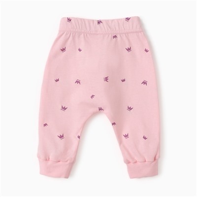 Штанишки детские MINAKU, рост 68-74 см, розовые