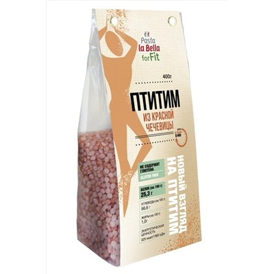 Макароны forFIT птитим из красной чечевицы Без глютена 400г ЭКОПРОДУКТЫ, 1190203
