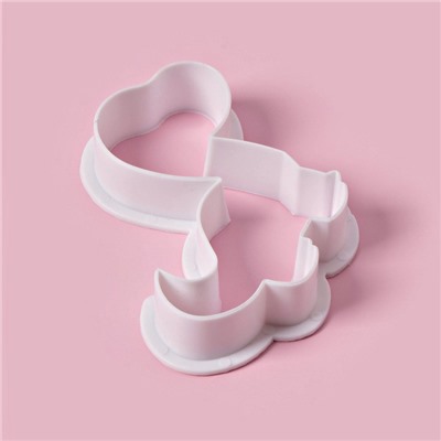 Формы для печенья Доляна «Хищные динозавры», набор 8 шт., пластик, белые