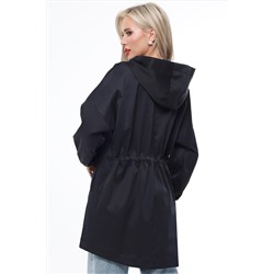 Ветровка темно-синяя с капюшоном