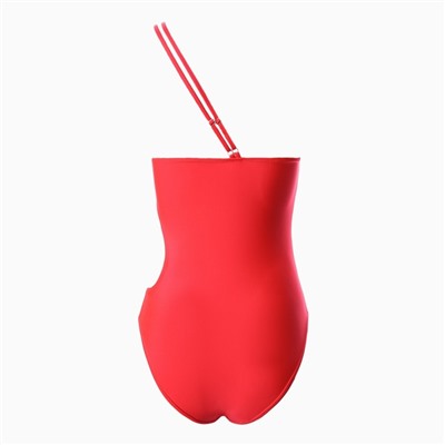 Купальник женский слитный на одно плечо, размер 48, розовый