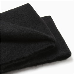 Шарф зимний объемный с кистями MINAKU, размер 210×38+18 см, чёрный