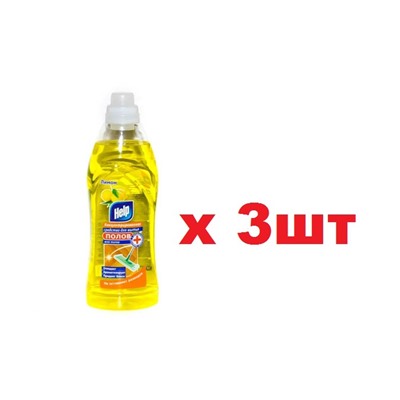 4-0303 Концентрированное средство для мытья полов 1л Help Лимон 3шт