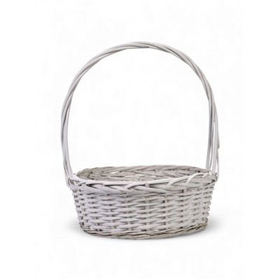 УЦЕНКА Корзина плетёная для хранения, ива, белая, набор 3 шт.