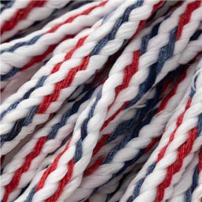 Насадка для швабры верёвочная Доляна, микрофибра, 30×7×6.5 см, цвет МИКС